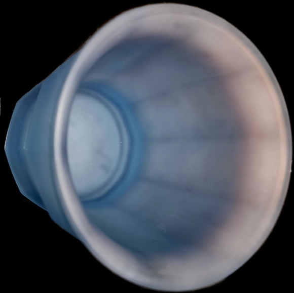 Vintage Ginger Jar Frosted Blue Glass - Picture 6 of 7